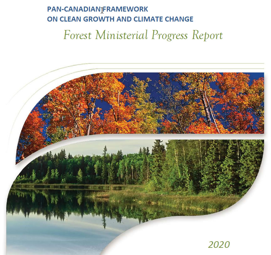 Forest Ministerial progress report on the Pan-Canadian Framework on Clean Growth and Climate Change 2020